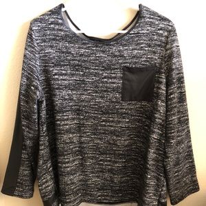 Style&Co Black Long Sleeve Blouse.